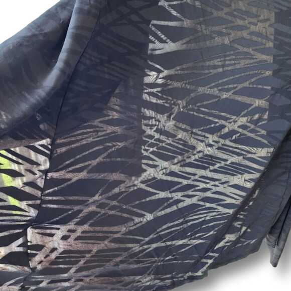 Calvin Klein Black Mesh Open Cardigan Size S Long Lightweight Mob wife Glam - Picture 6 of 7